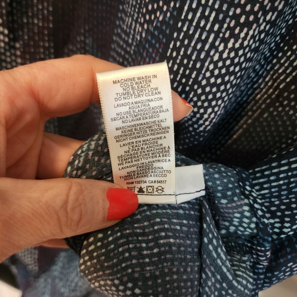 NEW Anthropologie | Cloth & Stone Dotted Herringbone V-Neck Pull Over Blouse - Picture 13 of 13